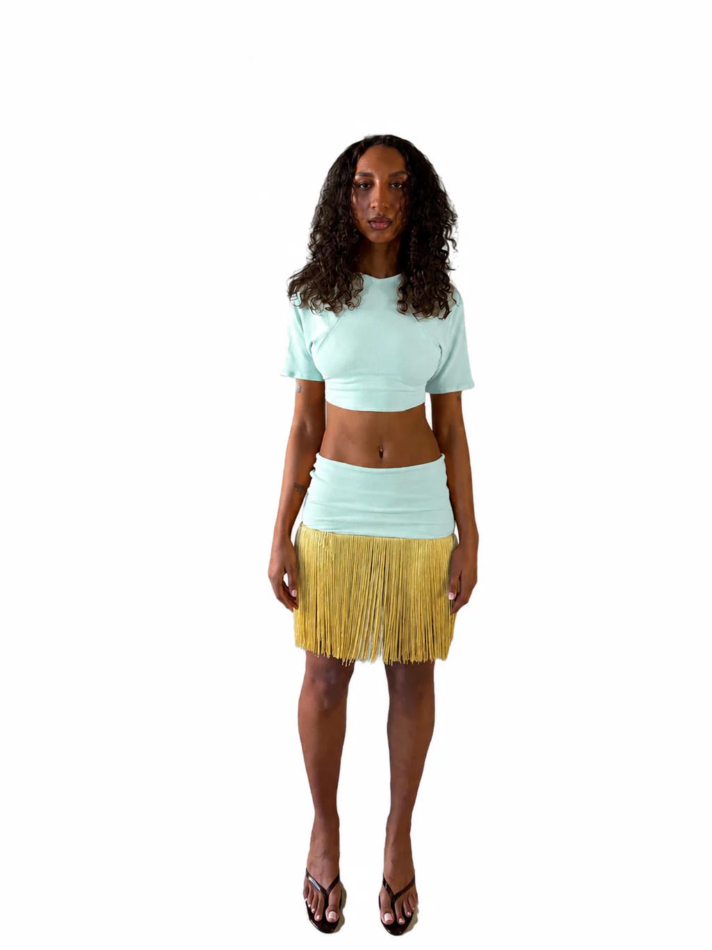Sifizio mini skirt in Aqua from Siibello