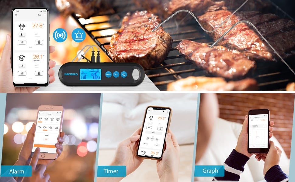 Bluetooth meat thermometer