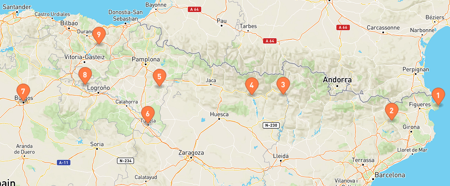 A map with orange pins

Description automatically generated