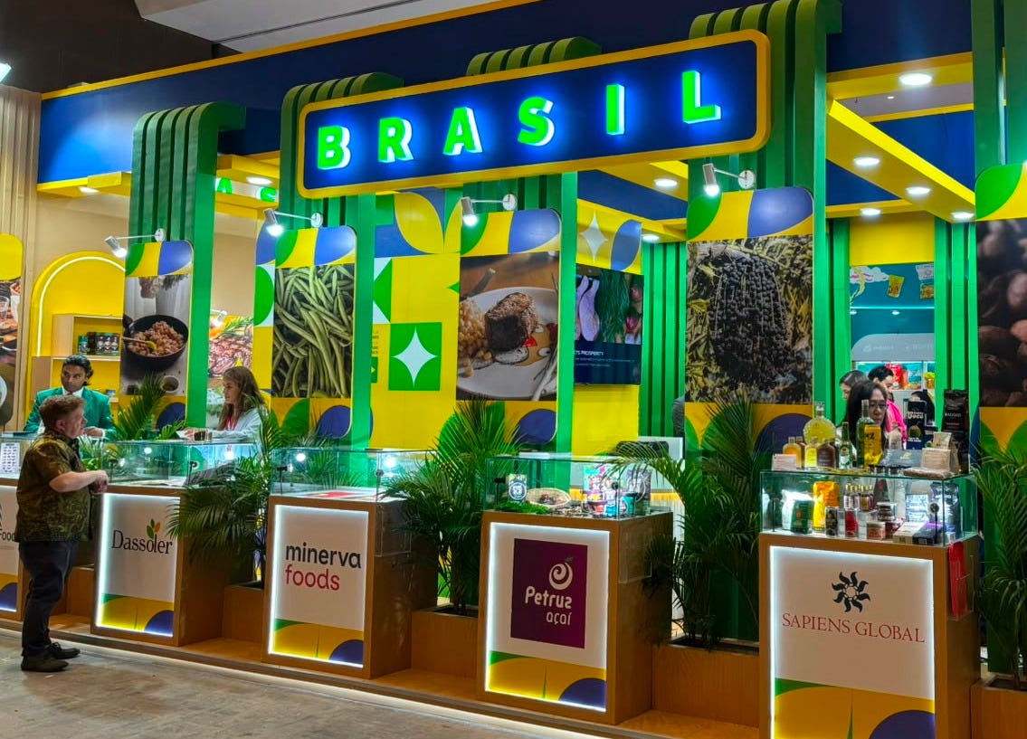 Brazil's pavilion at Food & Hospitality Indonesia 2026 highlights the country's growing trade ambitions with Indonesia and Southeast Asia, reflecting broader efforts to expand food exports and strengthen regional economic partnerships. Brazil's pavilion at Food & Hospitality Indonesia 2026 highlights the country's growing trade ambitions with Indonesia and Southeast Asia, reflecting broader efforts to expand food exports and strengthen regional economic partnerships.