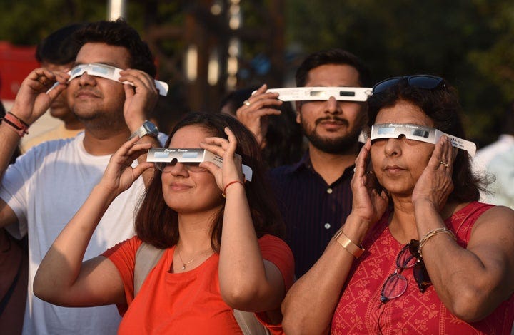 Stunning Photos Show This Year’s Partial Solar Eclipse | HuffPost Impact
