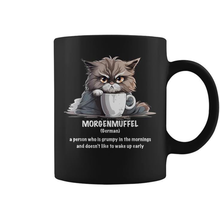 Morgenmuffel Morning Grouch Cute Grumpy In Morning Cat Wake Coffee Mug