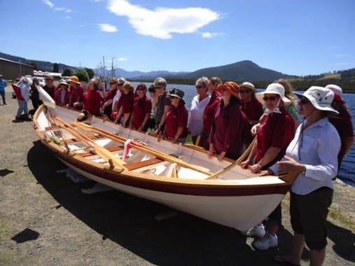 Women Boatbuilders St. Ayles Skiff Imagine Launching-8th-December-020 ... Women Boatbuilders St. Ayles Skiff Imagine Launching-8th-December-020 ...