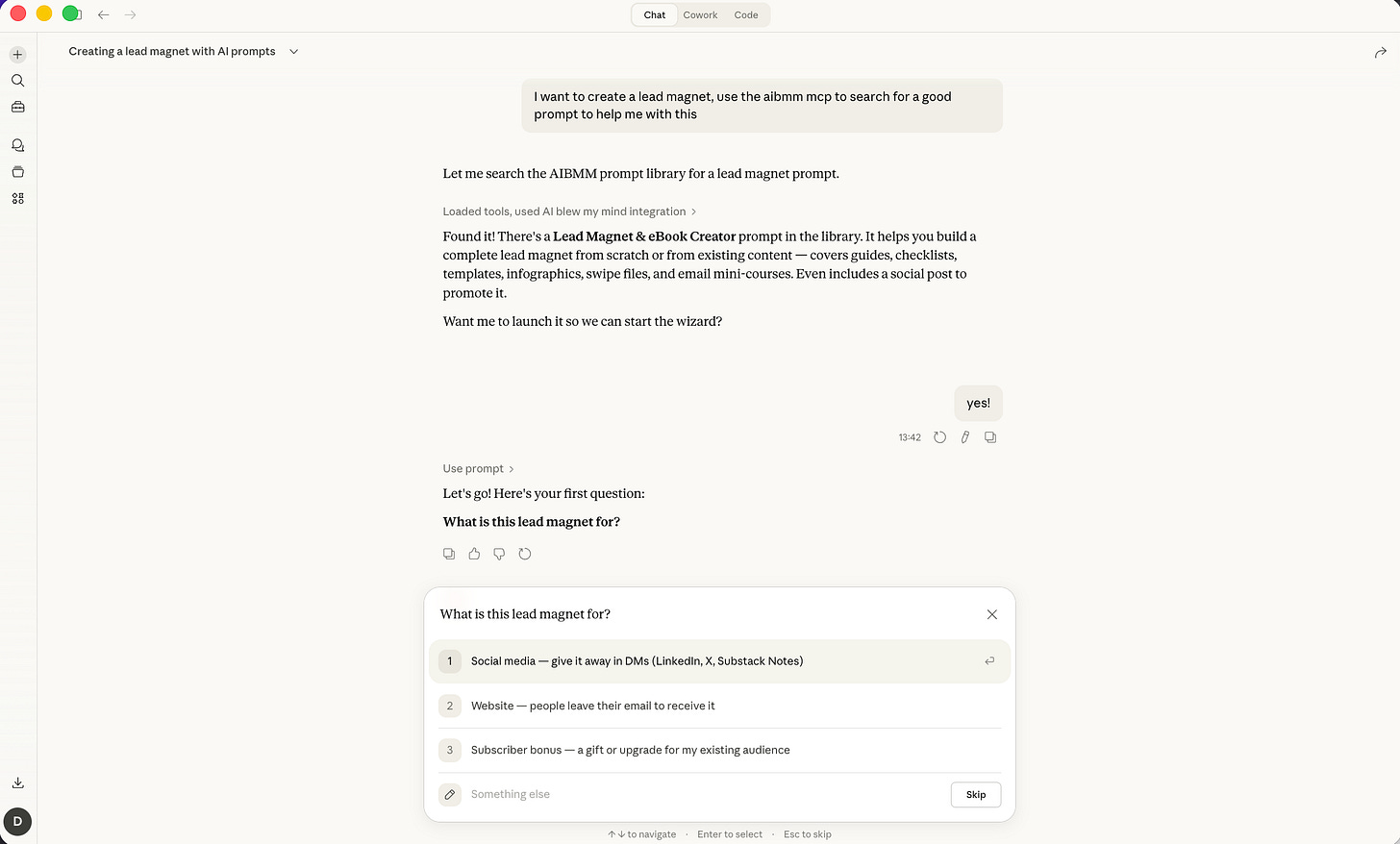 Claude Lead Magnet Promptunun Çalışma Şeması