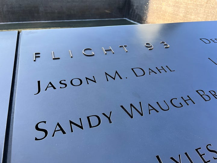 images from the 9/11 memorial pools