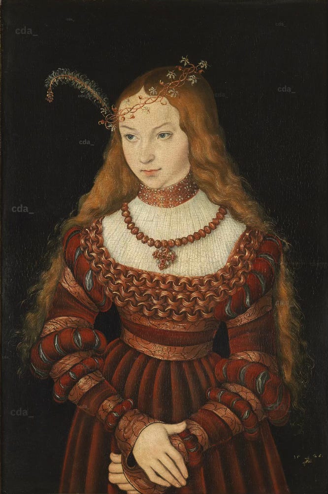 Portrait of Princess Sibylle of Cleve Portrait of Princess Sibylle of Cleve