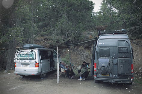 Mountain vanlife photos