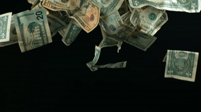 Slow Motion Falling Money HD US Dollars Fall from the Sky with Video Shot  in High Definition Format on Make a GIF
