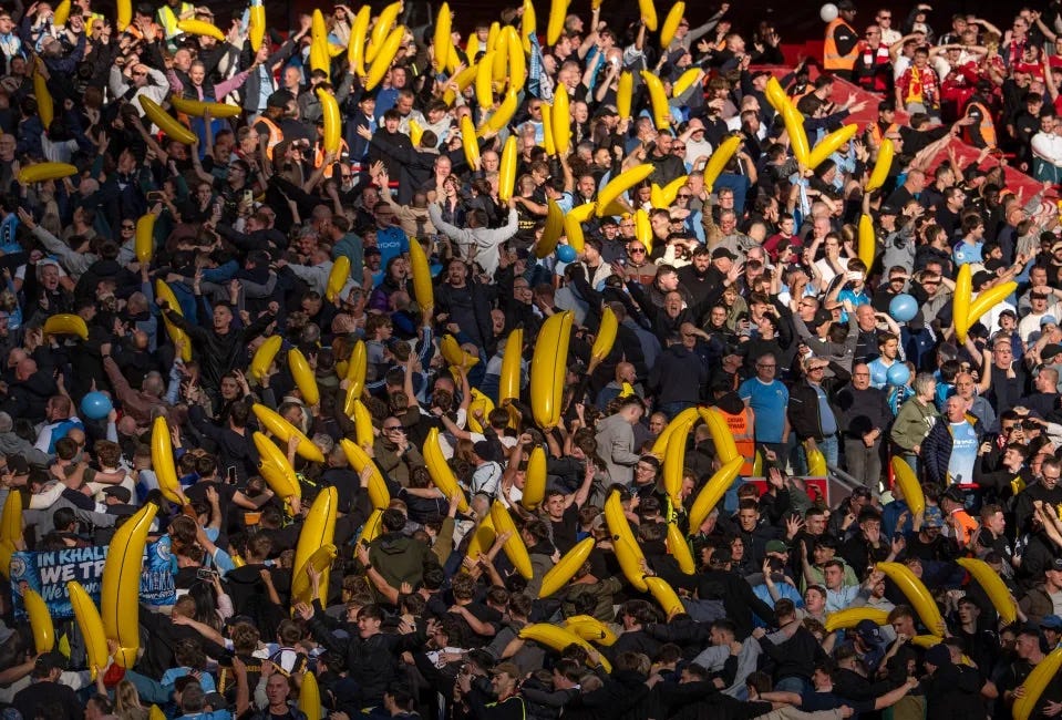 Football Is Nothing Without Bananas - City Having A Ball