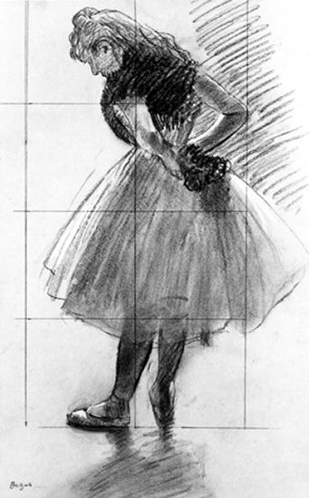 Drawing by Edgar Degas