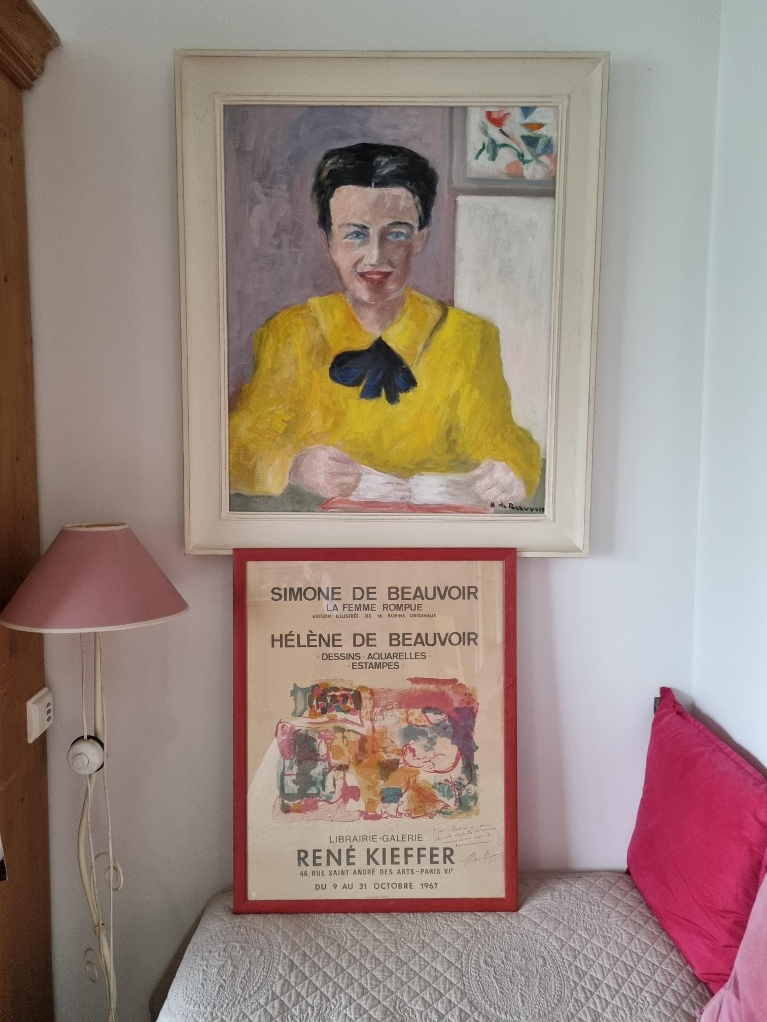 LEON3　Helene Majera 「海辺」 水彩　パリ市立美術館 Hélène de Beauvoir: the talented Parisian artist with a very