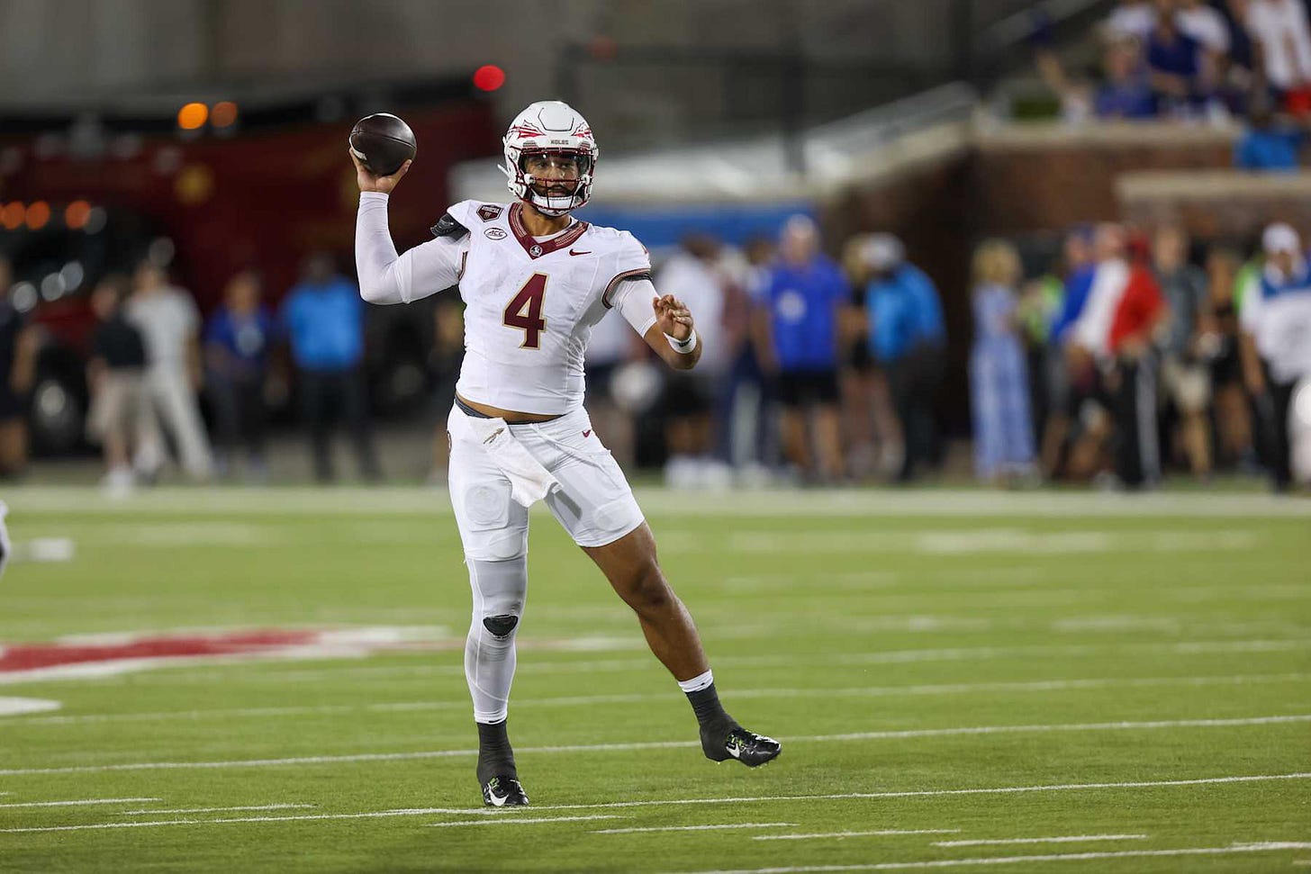 FSU's DJ Uiagalelei Out vs. Clemson Due to Finger Injury, Mike Norvell Says