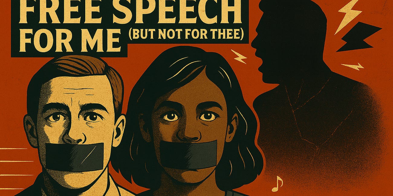 Free Speech For Me (But Not For Thee)