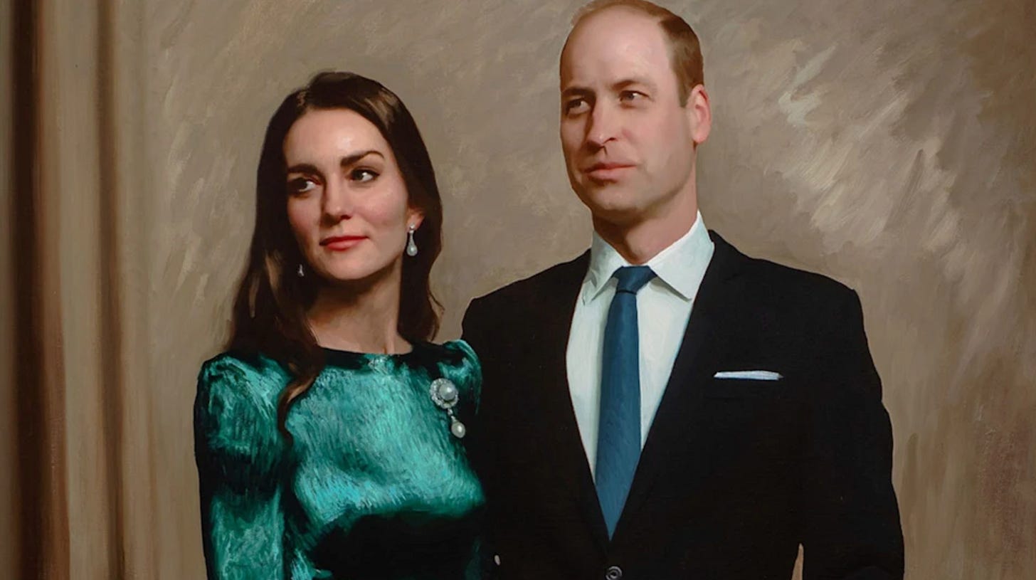 Princess Catherine and Prince William looking away from each other Princess Catherine and Prince William looking away from each other