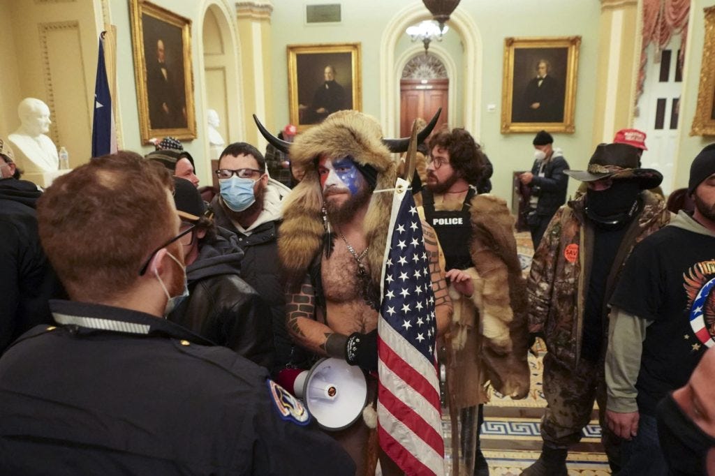 Rioters in the Capitol