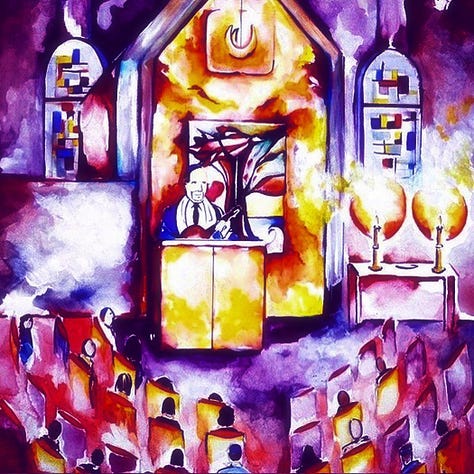 Paintings by Jae Jerkins: Saratov, Make a Joyful Noise, Tent City
