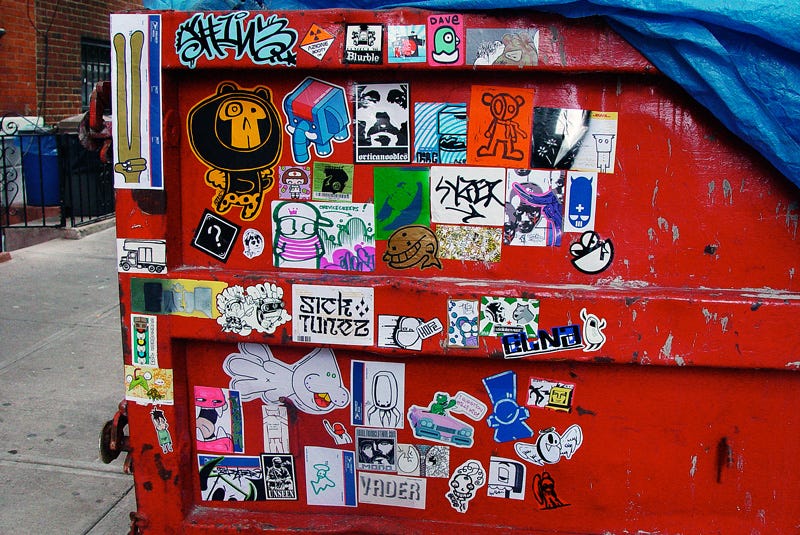 Outdoor Stickers - 10 Sticker Combos from the Streets of New York City |  Sticker Robot Custom Stickers