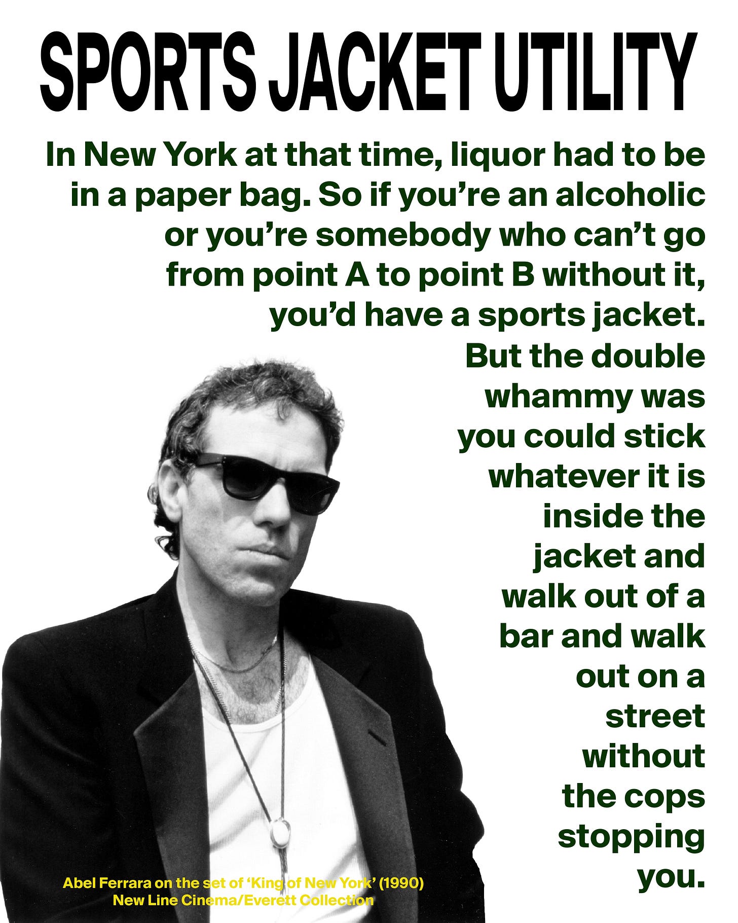 'Bad Lieutenant' director Abel Ferrara grew up in Westchester, image size:1456x1820