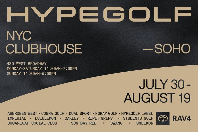 hypegolf clubhouse soho new york 2026 hypegolf clubhouse soho new york 2026