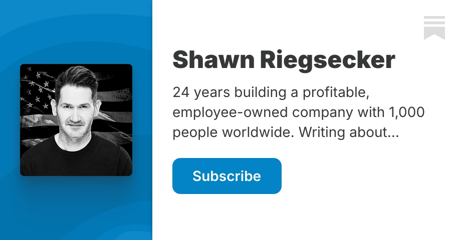 Shawn Riegsecker | Substack