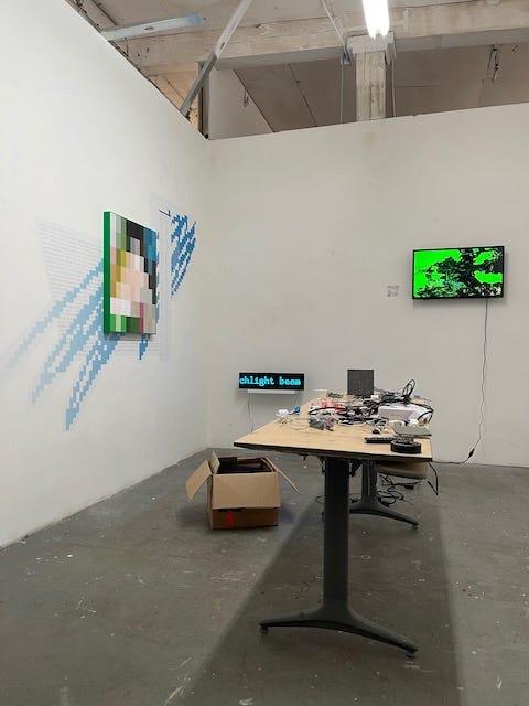 various photos of the NARS Foundation building, studios and cohort