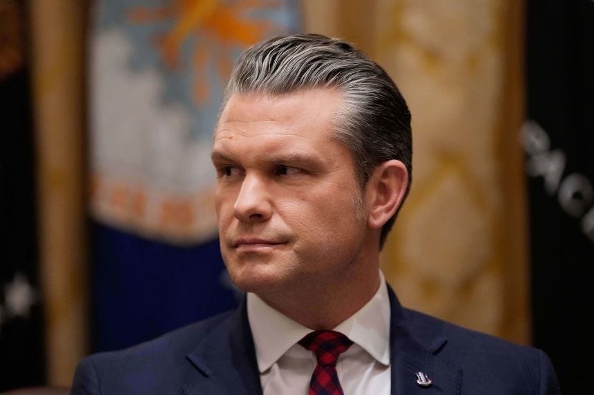 Defense Secretary Pete Hegseth listens as President Donald Trump speaks during a Cabinet meeting at the White House, on December 2, 2025. Defense Secretary Pete Hegseth listens as President Donald Trump speaks during a Cabinet meeting at the White House, on December 2, 2025.
