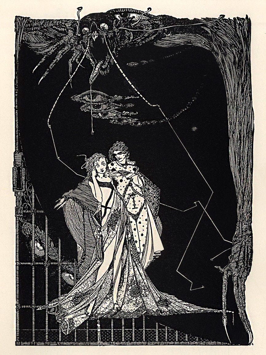 HARRY CLARKE ILLUSTRATION FOR GOETHE'S FAUST ART GICLEE PRINT FINE CANVAS