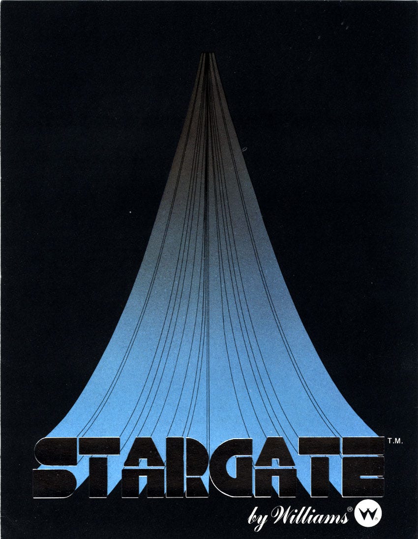 Stargate - Williams Electronics, Inc. (1967-1985) (Video Game, 1981) - USA  | The Arcade Flyer Archive
