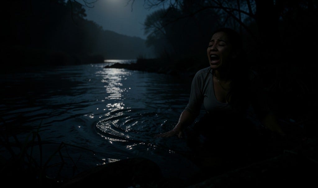 The Wailing Woman (La Llorana) haunts South Texas waterways, searching for the children she drowned. The Wailing Woman (La Llorana) haunts South Texas waterways, searching for the children she drowned.