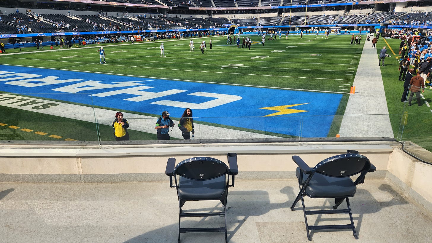 Los Angeles Sofi stadium seat view Los Angeles Sofi stadium seat view