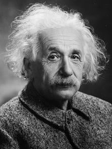 Picture of old Einstein.
