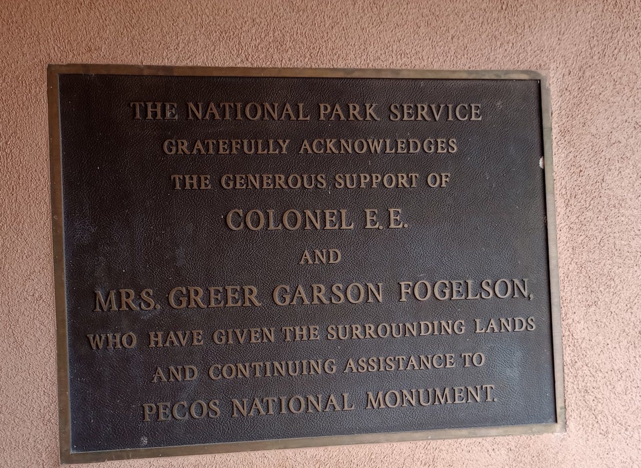 Plaque on visitor center wall Plaque on visitor center wall