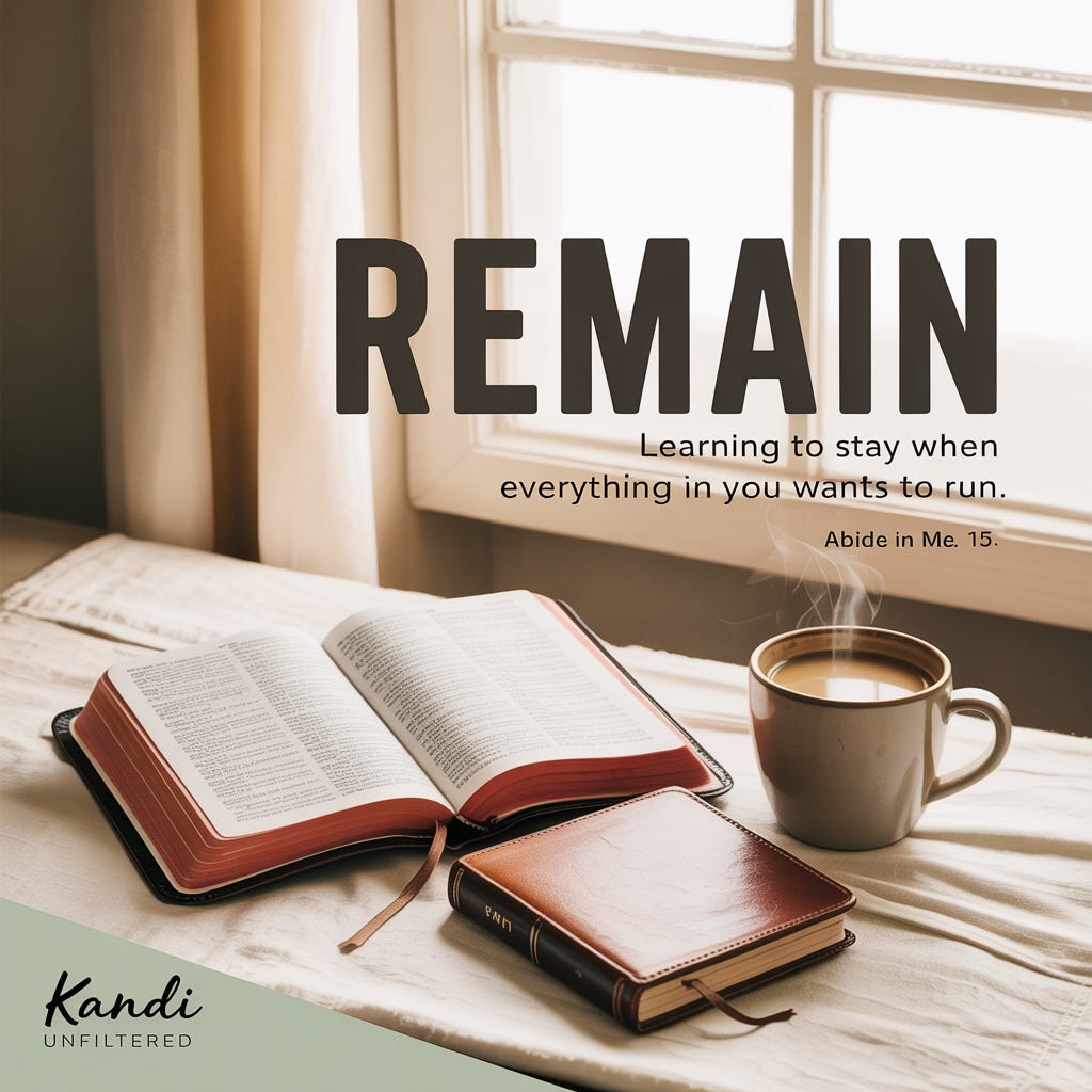 Remain - by Kandi Barnhill-Cox - Kandi Unfiltered
