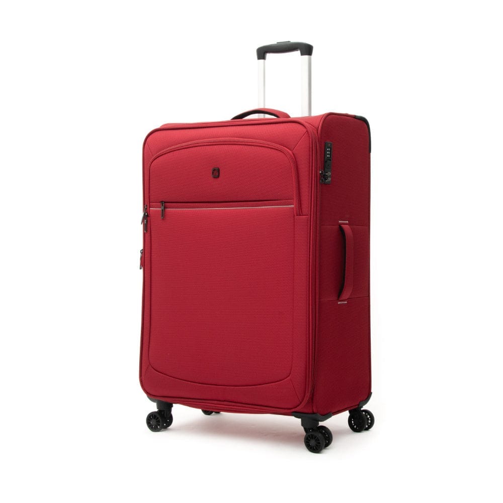 Qubed Segment 2.0 75cm 4-Wheel Expandable Suitcase In Red Qubed Segment 2.0 75cm 4-Wheel Expandable Suitcase In Red