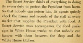 White House Secret Service Food Delivery