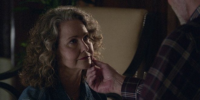 Walker Mitch Pileggi stroking off Molly Hagan chin 1.15. Walker Mitch Pileggi stroking off Molly Hagan chin 1.15.