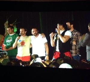 Richard, Mark, Matt and Gil  karaoke