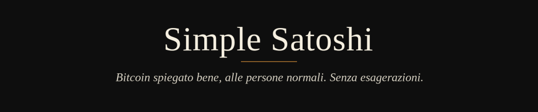 Simple Satoshi