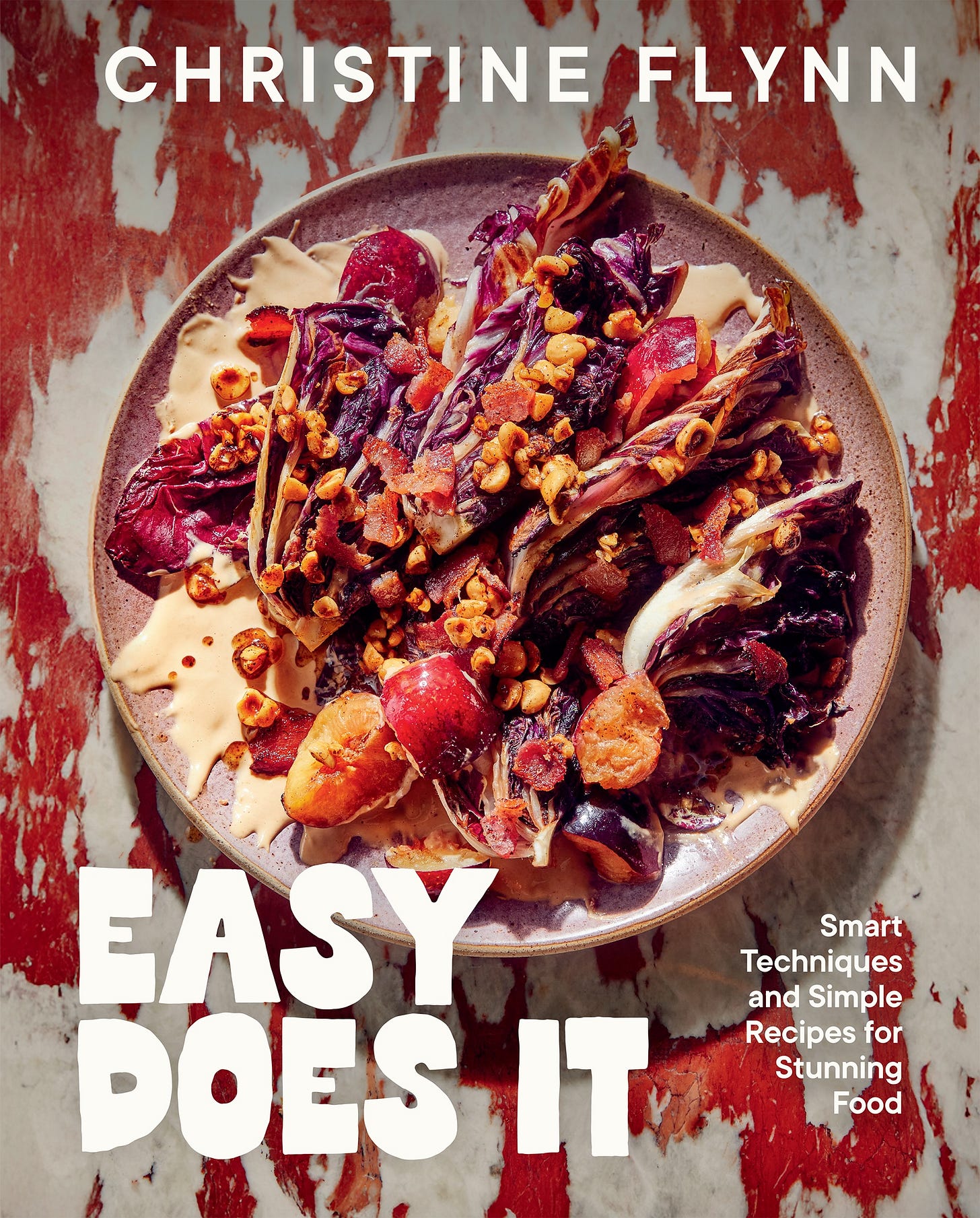 Cover of Easy Does It by Christine Flynn with a salad on a plate.