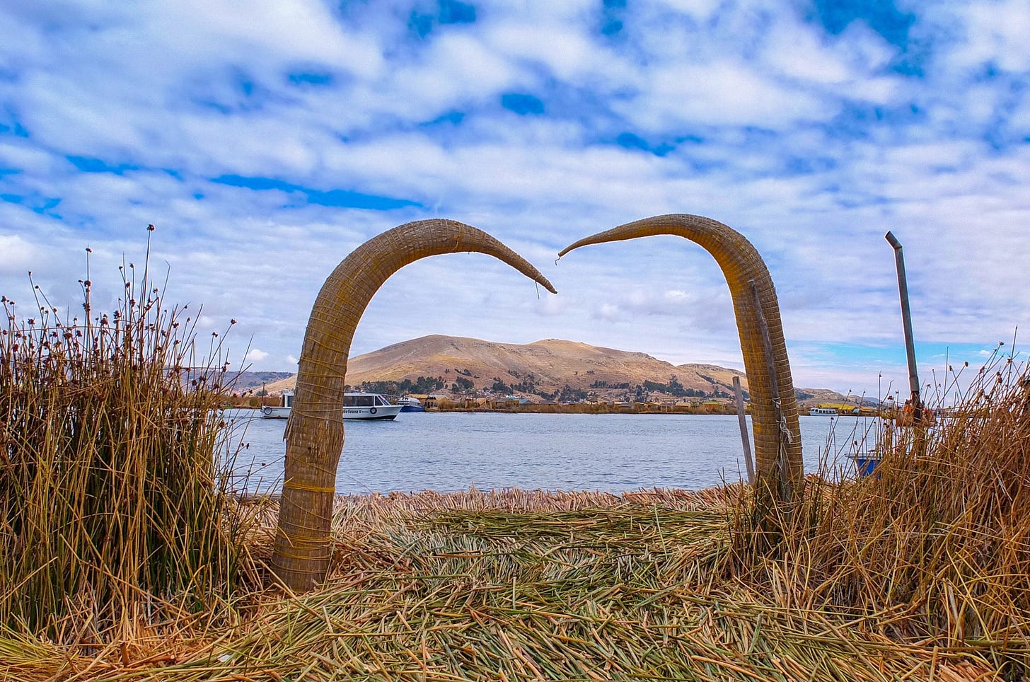 Uros Islands on Lake Titicaca, Peru
