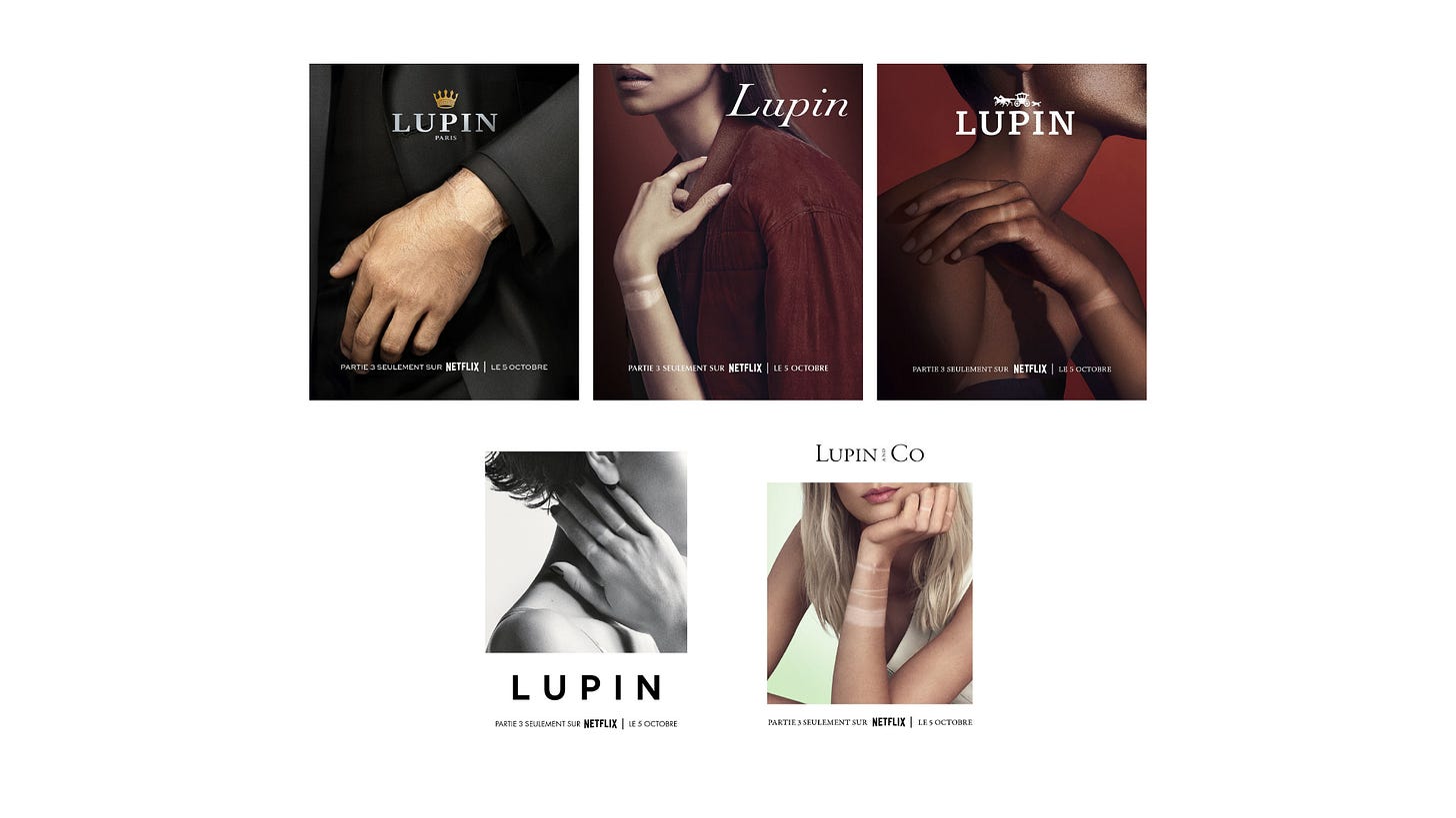 Saurez-vous reconnaître les 5 célèbres marques représentées par les  affiches de la série Netflix Lupin ?