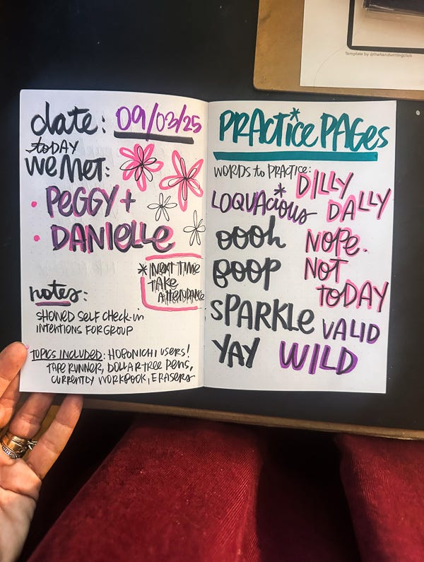 Practice Pages notes