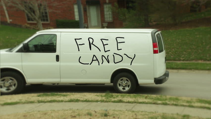 Funny Free Candy Van Creepy