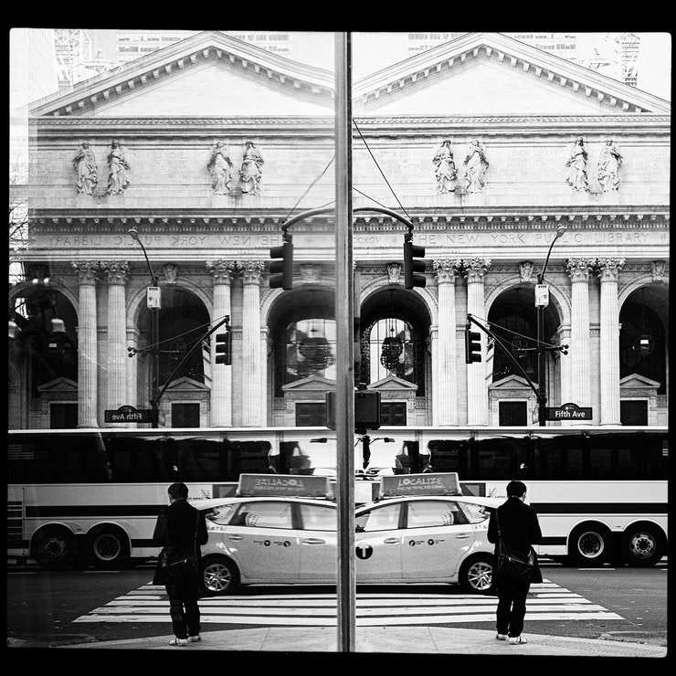 Reflections are a favorite method of adding an original perspective on a well know landmark. New York Public Library Reflected, 17 November 2019. Reflections are a favorite method of adding an original perspective on a well know landmark. New York Public Library Reflected, 17 November 2019.