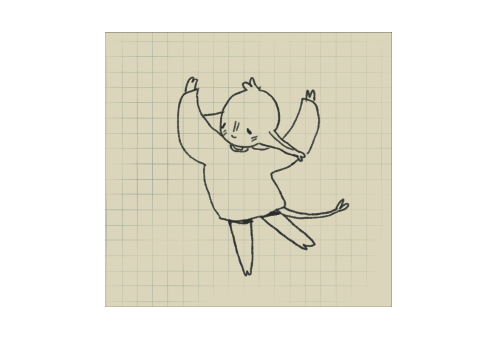 a gif of the gobling doing a little dancing twirl