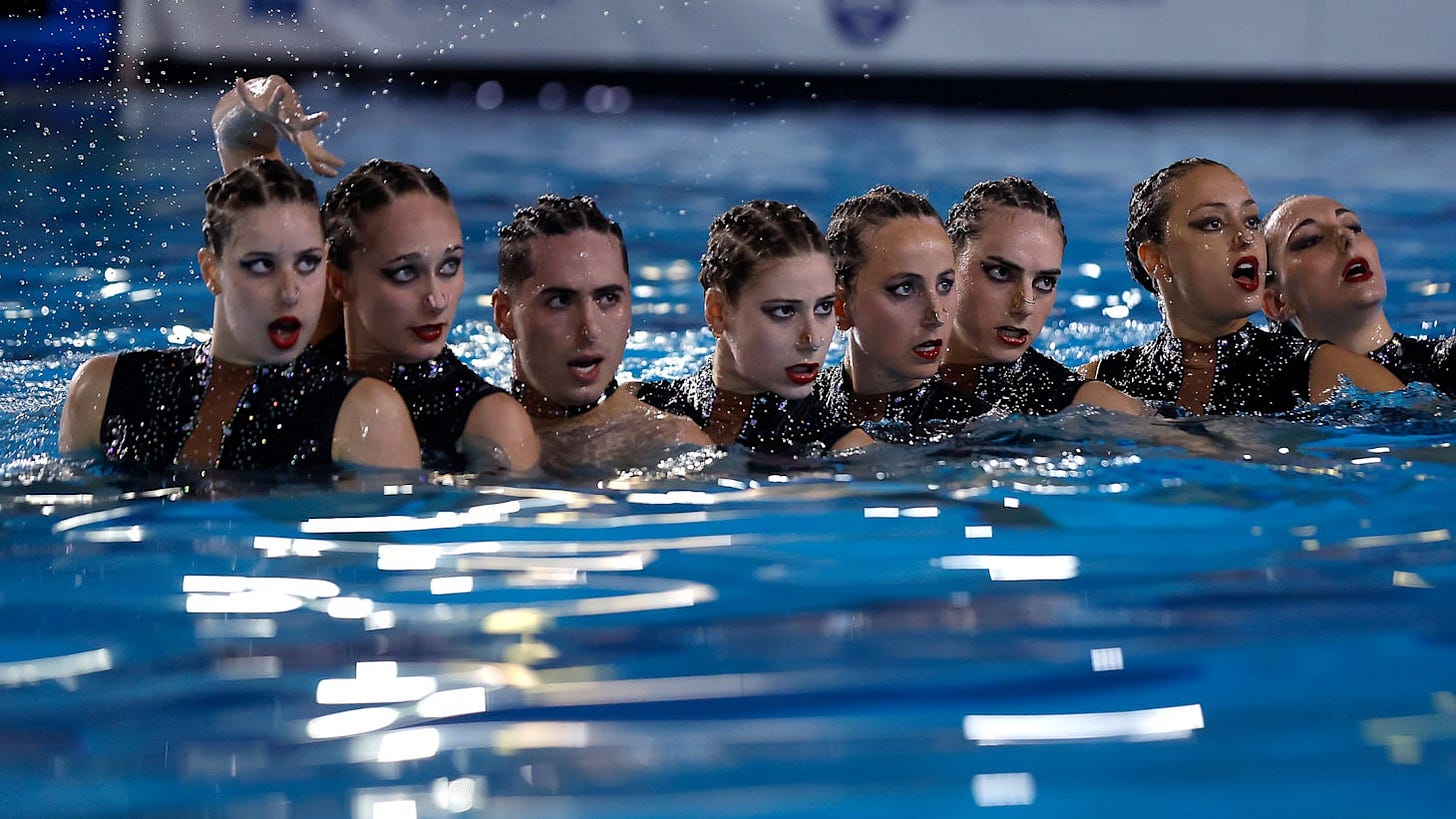 El equipo acrobático de España en el estreno de su coreografía de 'Berghain' en Pontevedra 2026. El equipo acrobático de España en el estreno de su coreografía de 'Berghain' en Pontevedra 2026.