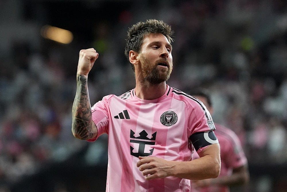 Inter Miami forward Lionel Messi celebrates after scoring his side's third goal during the second half of an MLS soccer match against CF Montreal, Saturday, Aug. 29, 2026, in Miami (AP) Inter Miami forward Lionel Messi celebrates after scoring his side's third goal during the second half of an MLS soccer match against CF Montreal, Saturday, Aug. 29, 2026, in Miami (AP)