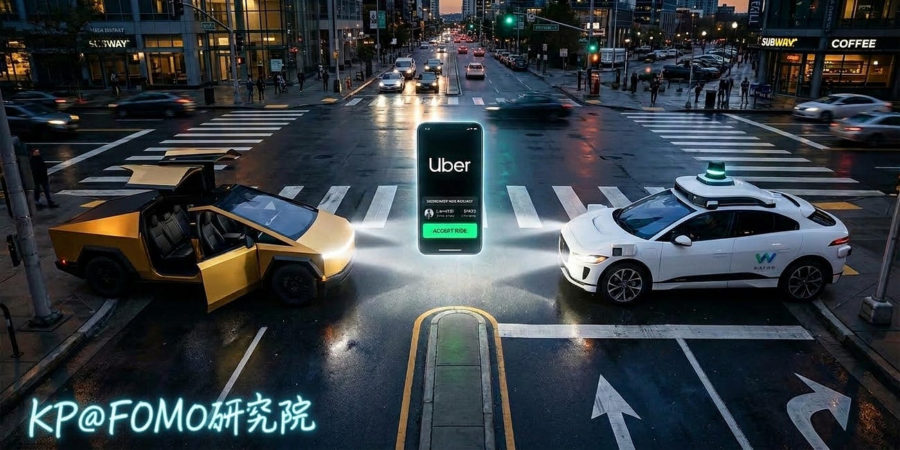 Cybercab 發布、Waymo 擴張,Uber 時間已在倒數? - 深入分析第64期:UBER