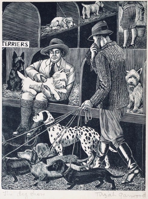Tirzah Ravilious, The Dog Show, 1929