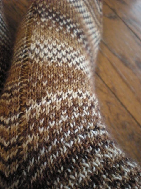 Owl sock close up Owl sock close up
